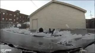 Батут со льдом