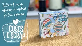 Tutoria mini álbum Scrapbook falsa espina (muy fácil y cuqui)
