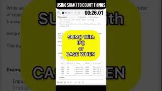 How to use SUM() function to Count in SQL - Solved Leetcode Medium 10s 