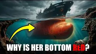 Why are ships painted red below the waterline?