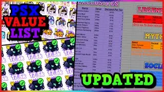 OMG! THE *BEST* PET SIMULATOR X VALUE LIST? (COMMUNITY VALUES) - Roblox (UPDATED)