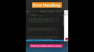 What is Error Handling in Javascript 