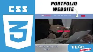 Portfolio Project Header Section // Portfolio Website // Learn CSS in Nepali #39