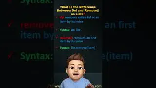 #43 What Is the Difference Between Del and Remove() on Lists | Python Interview Questions $ Answers