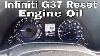 How To Reset Infiniti G37x 2008-2013 Oil and Filter Light Before Or After Oil Change