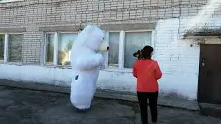 в посёлке Буревестник!!!!Мишка чуть не упал!!! 🤣🤣🤣💥💥💥