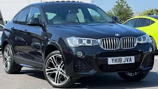 YK18JVA BMW X4 xDrive30d M Sport Step Auto Black Metallic