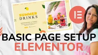 Basic wordpress page set up with website builder Elementor.