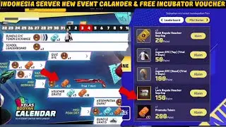 Free fire Indonesia server new event calander & free rewards 🔥 ff indonesia server new event today 🎯