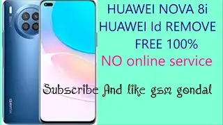 Huawei Nova 8i Huawei id remove new solution 100%free no online service needed