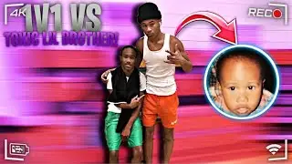 1 ON 1 AGAINST TOXIC LIL BROTHER! + I seen the Voice Twinz😱🏀 *Quickest Game Ever*