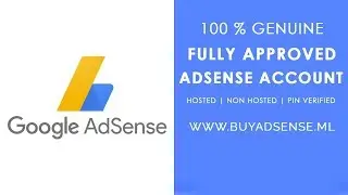 Buy 100% Genuine Fully Approved AdSense Account