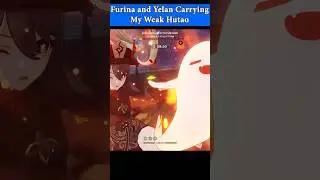 How Furina Carrying My Weak Hutao on Abyss!! #genshinimpact #furina #hutao