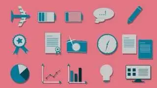 Pack animated icons After Effects | Full HD 1280x720 After Effects Project