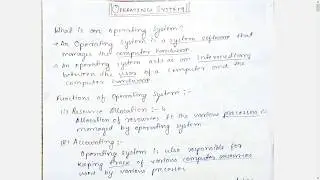 #1 What is an Operating System and its functions?