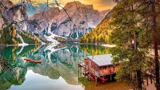 Amazing Nature Visuals | Mountains and Water | Uplifting Music For Relaxation