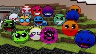 REVERSED Custom (Ver. 3) Lobotomy Dash Difficulty Faces Nextbots in Minecraft PE