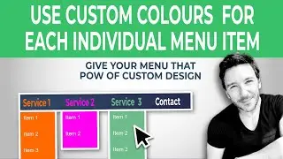 Use Custom Colour Menu Items in Elementor