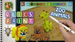 Paint Cube Animals by Numbers and More with Qbics - Perfect for Apple Pencil