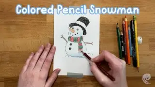 Colored Pencil Snowman Art Tutorial!