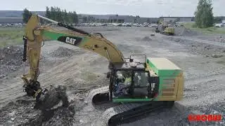 Caterpillar представил электрический  экскаватор с гигантским аккумулятором 300 кВт * ч 