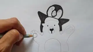 Desenhos de urso e pinguim e eles moram no mesmo local?