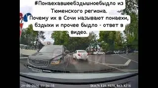 Быдло на встречке в Сочи. Водятел из Тюмени. #сочи