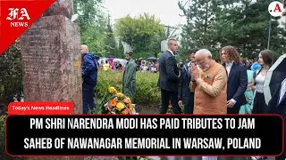 PM Modi pays homage at three memorials, including 'Good Maharaja Square' | Warsaw | Poland