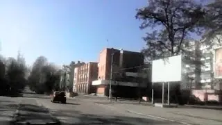 Днепропетровск из окна. Маршрутка № 66. Dnepropetrovsk. Bus 66