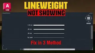3 easy ways to fix Lineweight not showing in AutoCAD !