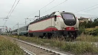 2017 EXP Unitalsi with E402B loco at Milano S.Cristoforo