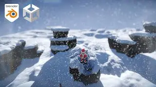 Snowy Assets Part 1 - Terrain & Deformable Snow - Blender 4 Unity 2023 ep. 123