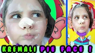 Eylül Kremalı Pie Face Oyunu - Eğlenceli Challenge - Oyuncak Pasta Çocuk Videosu - Tontik Tv