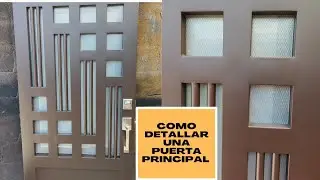 detallado para la pintura de puerta principal