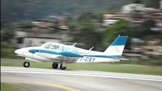 Piper Twin Comanche B Takeoff at Angra dos Reis Brazil