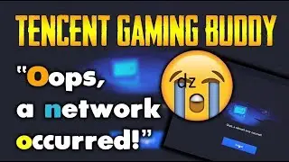 حل مشكلة Oops, a network error occurred! PUBG