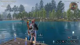 Once Human Chilling and Fishing.