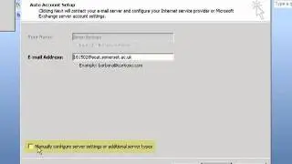 Setting up an Outlook 2007 Account