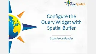 How to Configure the Query Widget with a Spatial Buffer in Experience Builder