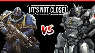 why Reinhardt VS. a Space Marine is NOT CLOSE | Warhammer 40k vs. Overwatch