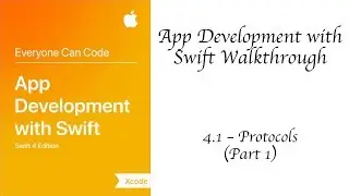 4.1 - Protocols - Part 1 - Swift 4 - App Development With Swift