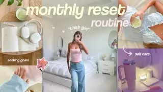 MY MONTHLY RESET ROUTINE🫧 ”THAT GIRL” guide + healthy habits!