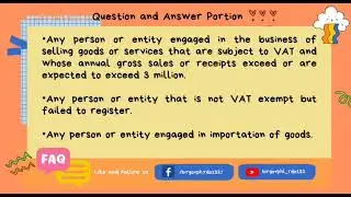 Who needs to register as a VAT taxpayer?