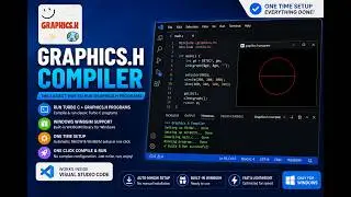 How to Run Turbo C++ and Windows Native graphics.h Programs in VS Code