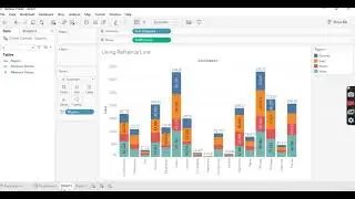How to see total of each Bar in Stacked Bar Chart Tableau