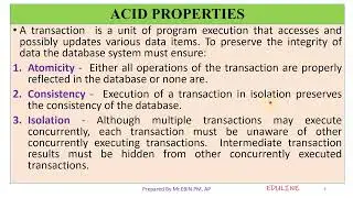 MODULE 5 - TOPIC 2 - ACID PROPERTIES