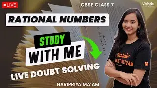 Rational Numbers CBSE class 7 | Study With me | Haripriya Ma'am | Vedantu Young Wonders