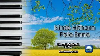 Ninte Hitham Pole Enne | Instrumental | Chords | F : 3/4