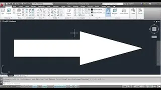 How to Draw or make an Arrow in Auto CAD-Tutorial.