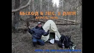 Выход в лес. 5 дней. Апрель 2020